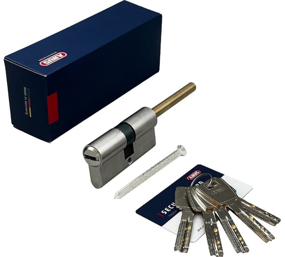 Цилиндровый механизм ABUS x6491-27 ключ/шток 50-30 (80 мм) ni (5 key) 33000098