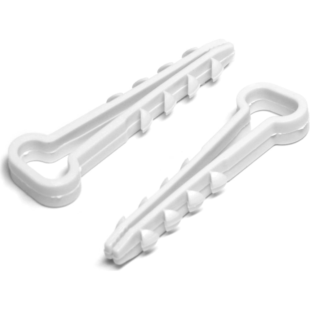 Дюбель-хомут ТУНДРА для плоского кабеля, нейлоновый, 10 мм, белый, 100 ...