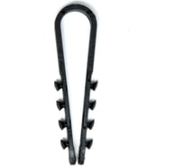 Дюбель-хомут ТУНДРА для круглого кабеля, нейлоновый, 5-10 мм, черный, 100 шт. 9501273