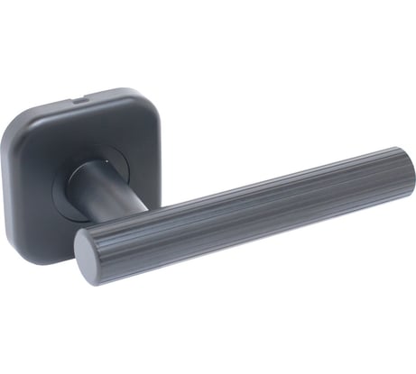 Комплект ручек для металлических дверей БУЛАТ РФ 04.02 ФОРТЕ матовый черный 14942