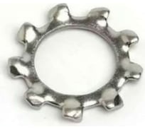 Стопорная (пружинная) шайба Insparion DIN 6797 А, нержавеющая А2, с внешними зубцами, 4.3 мм, 100 шт. С1-00001038