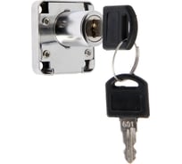 Мебельный замок ТУНДРА 138-22, прямой ригель, корпус ЦАМ, 2 ключа 1874257