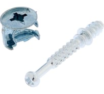 Набор для стяжки фасада ТУНДРА krep №1 для ДСП 16 мм, цинк, 4 шт. 7156717