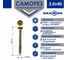 Саморез Daxmer конструкционный универсальный TORX 3,0x40, 1000 шт 00-00467185 2