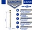 Саморез Daxmer конструкционный универсальный TORX, 6.0x120 мм, 200 шт. 00-00468442 2