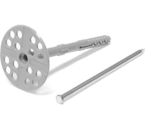 Дюбель для утеплителя ТУНДРА с металлическим гвоздем, 10x120 мм, 50 шт. 9250530