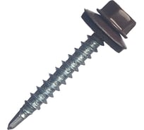 Кровельный саморез МЕТАЛЛСЕРВИС 5,5x19 ral 8017 шоколадно-коричневый, по металлу, 250 шт. мс 1255960