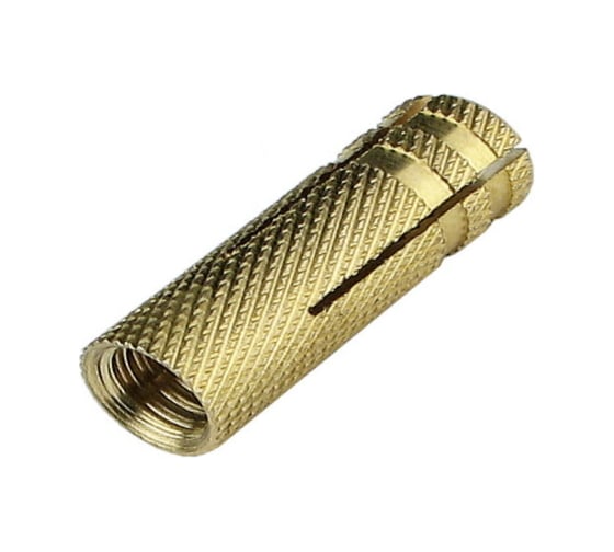Латунный анкер МЕТАЛЛСЕРВИС цанга с насечками, М10x33 мм, 50 шт. 1255938 1