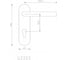 Дверная ручка на планке PALIDORE u 2203-pz72/9-9/inox под цилиндр 98761251 2