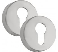 Круглая накладка под цилиндр PALIDORE inox, комплект 2 шт., стяжные винты 98761206