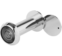 Дверной глазок PALIDORE glr 50-90/16 pc, хром блестящий, круглый, пластик 98761289