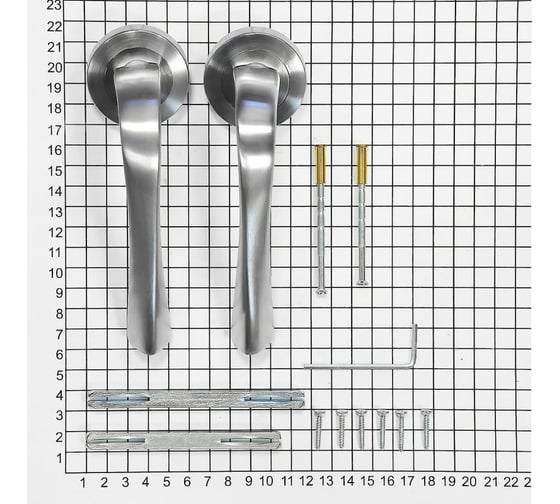 Ручка Doorlock dl звездная линия, capella m101 scb, матированный хром, a=35-55 мм 73511