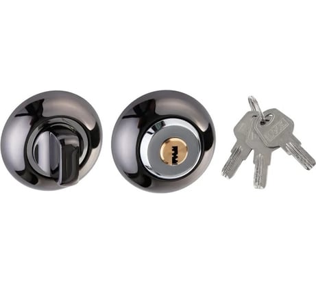 Завертка с ключом PALIDORE lock ol bh key, черный никель 98761367
