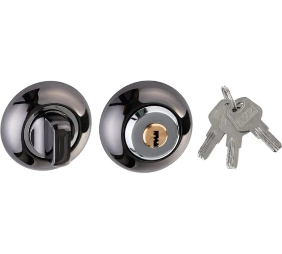 Завертка с ключом PALIDORE lock ol bh key, черный никель 98761367 1