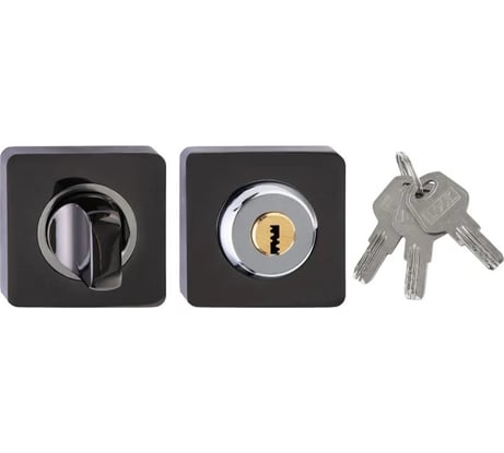 Завертка с ключом PALIDORE lock ols (r) bh key, черный никель 98761362