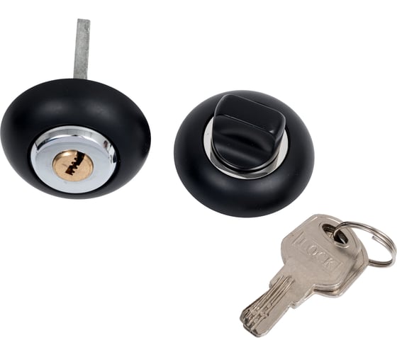 Завертка с ключом PALIDORE lock ol black key, черный 98761363 1