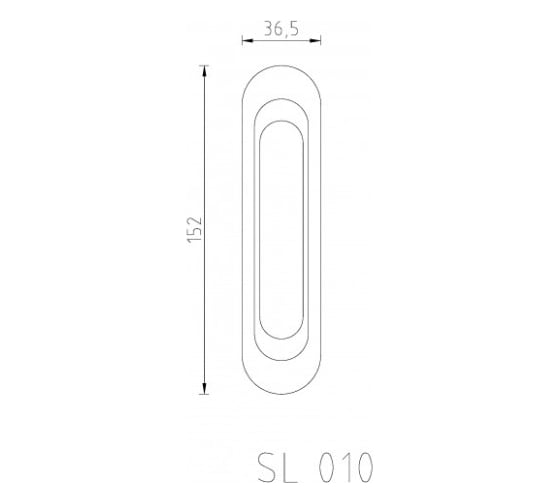 Ручка-купе PALIDORE sl 010 gf, круглая, графит 98761129