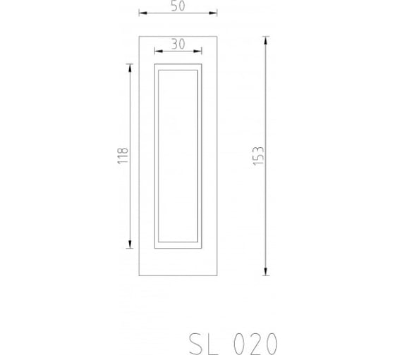 Ручка-купе PALIDORE sl 020 black, квадратная, черный 98761190
