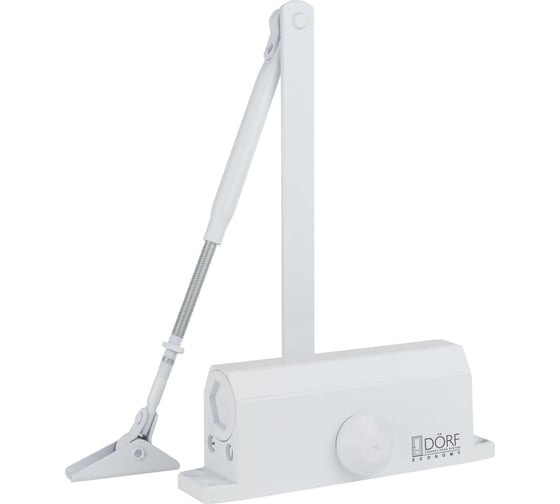 Дверной доводчик DORF economy l-8223 80 кг, белый, 1 к - 1 шт. eco L8223_white_eco