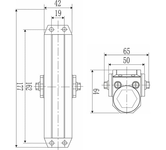 Дверной доводчик DORF economy l-8223 80 кг, антрацит , 1 к - 1 шт. eco L8223_ral7016_eco