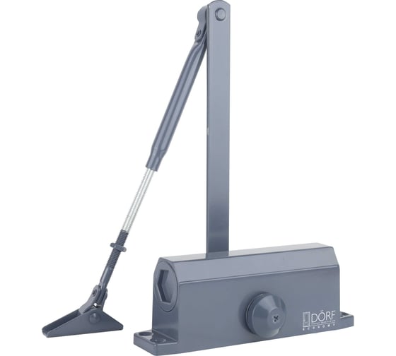 Дверной доводчик DORF economy l-8223 80 кг, антрацит , 1 к - 1 шт. eco L8223_ral7016_eco