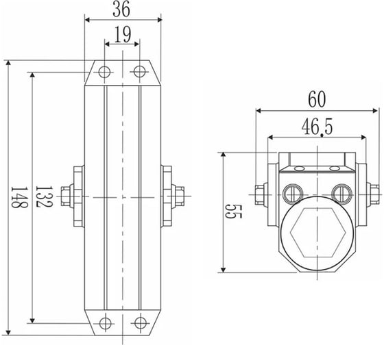 Дверной доводчик DORF economy l-8222 45 кг, серебро, 1 к - 1 шт. eco L8222_siver_eco