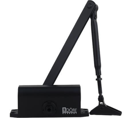 Дверной доводчик DORF economy l-8222 45 кг, черный, 1 к - 1 шт. eco L8222_black_eco