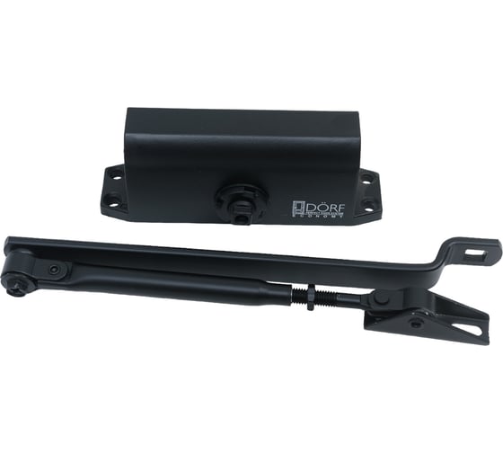 Дверной доводчик DORF economy l-8222 45 кг, черный, 1 к - 1 шт. eco L8222_black_eco