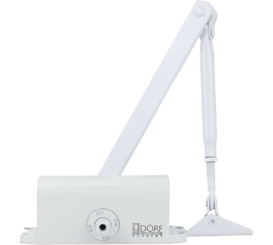 Дверной доводчик DORF economy l-8222 45 кг, белый, 1 к - 1 шт. eco L8222_white_eco