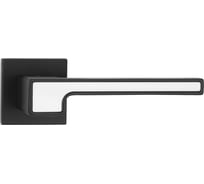 Дверные ручки Вантаж алюминиевые, черный/белый V91BL-2/WH SL