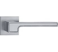 Дверные ручки Вантаж алюминиевые, матовый хром/белый V91L-2/WH SL