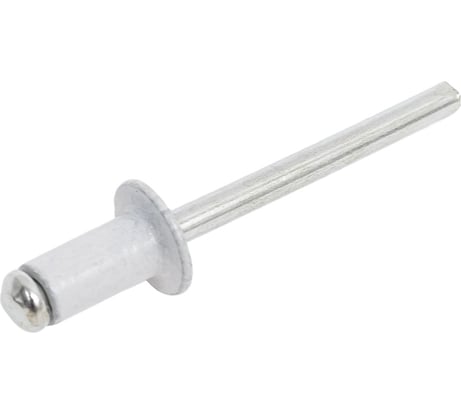 Вытяжная комбинированная заклепка МЕТАЛЛСЕРВИС алюминий/сталь, ral 9003 4x10 din 7337 50 шт. мс 1255939