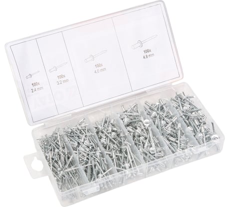 Набор алюминиевых заклепок YATO 400 шт. YT-36420