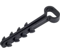 Дюбель-хомут для плоского кабеля Промрукав 5-10 мм, черный, 100 шт. PR08.6956