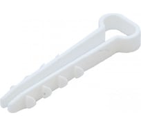 Дюбель-хомут для плоского кабеля Промрукав 6-12 мм, белый, 100 шт. PR08.6959