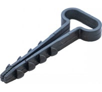 Дюбель-хомут для плоского кабеля Промрукав 6-14 мм, черный, 10 шт. PR08.6966