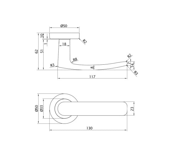 Ручка Doorlock dl Звездная линия rigel m027 black matt черная матовая, a=35-55 мм 73750