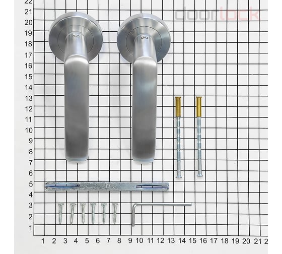 Ручка Doorlock dl Звездная линия rigel m027 scb матированный хром, a=35-55 мм 73519