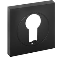Розетка Doorlock dl m03/s pz black matt черная матовая, квадратная розетка 73574