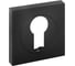 Розетка Doorlock dl m03/s pz black matt черная матовая, квадратная розетка 73574 1