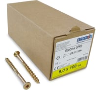 Шурупы Simpson Schmid StarDrive GPR 8.0x100/44 SK TX40 желтый цинк, потайной, 75 шт. 5834740801000070