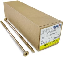 Шурупы Simpson Schmid StarDrive GPR 10.0x280/100 SK TX40 желтый цинк, потайной, 50 шт. 5834741002800001