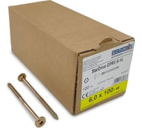 Шурупы Simpson Schmid StarDrive GPR 6.0x100/48 TK TX30 жёлтый цинк, тарелка, 100 шт. 5833740601000001