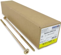 Шурупы Simpson Schmid StarDrive GPR 8.0x320/100 TK TX40 жёлтый цинк, тарелка, 50 шт. 5833740803200070