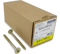 Шурупы Simpson Schmid StarDrive GPR 8.0x100/54 TK TX40 жёлтый цинк, тарелка, 50 шт. 5833740801000070