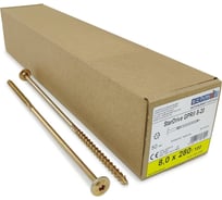 Шурупы Simpson Schmid StarDrive GPR 8.0x280/100 TK TX40 жёлтый цинк, тарелка, 50 шт. 5833740802800070