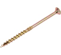 Конструкционный саморез КРЕП-КОМП потайной Torx, желтый цинк, 5.0x80 мм, 200 шт. скт580