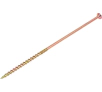 Конструкционный саморез КРЕП-КОМП потайной Torx, желтый цинк, 6.0x200 мм, 100 шт. скт6200