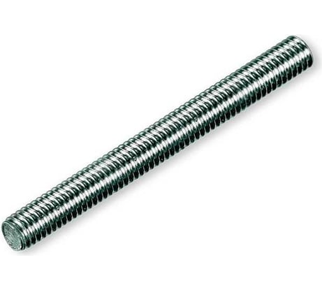 Резьбовая шпилька КРЕП-КОМП DIN975 цинк, угол резьбы 60 градусов, М8x2000, прочность 8.8, 1 шт. шрп82мф