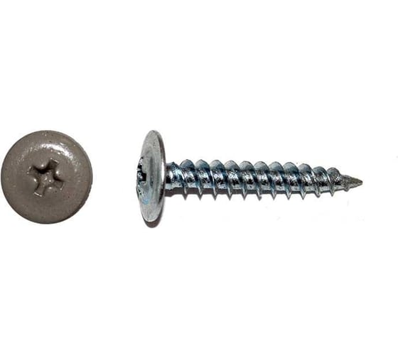 Саморез КРЕП-КОМП ПШО острый, 4.2x19, RAL7015, 1000 шт. пшо197015 1